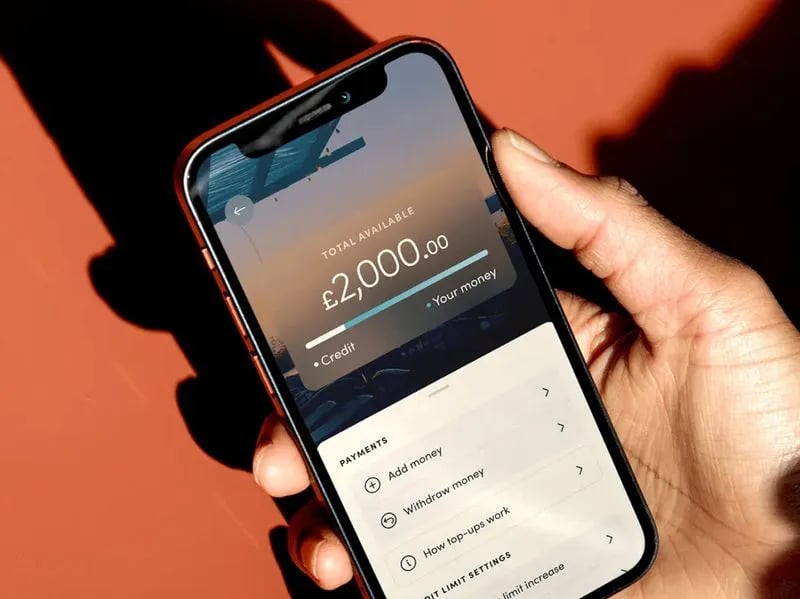 Yonder app showing balance