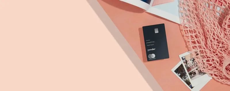 Yonder Free Credit Card on table