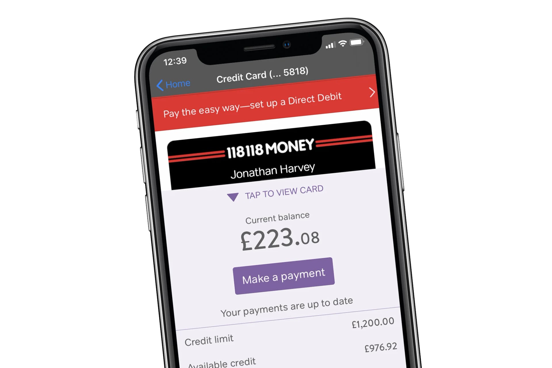 118 118 Money Credit Card Requirements