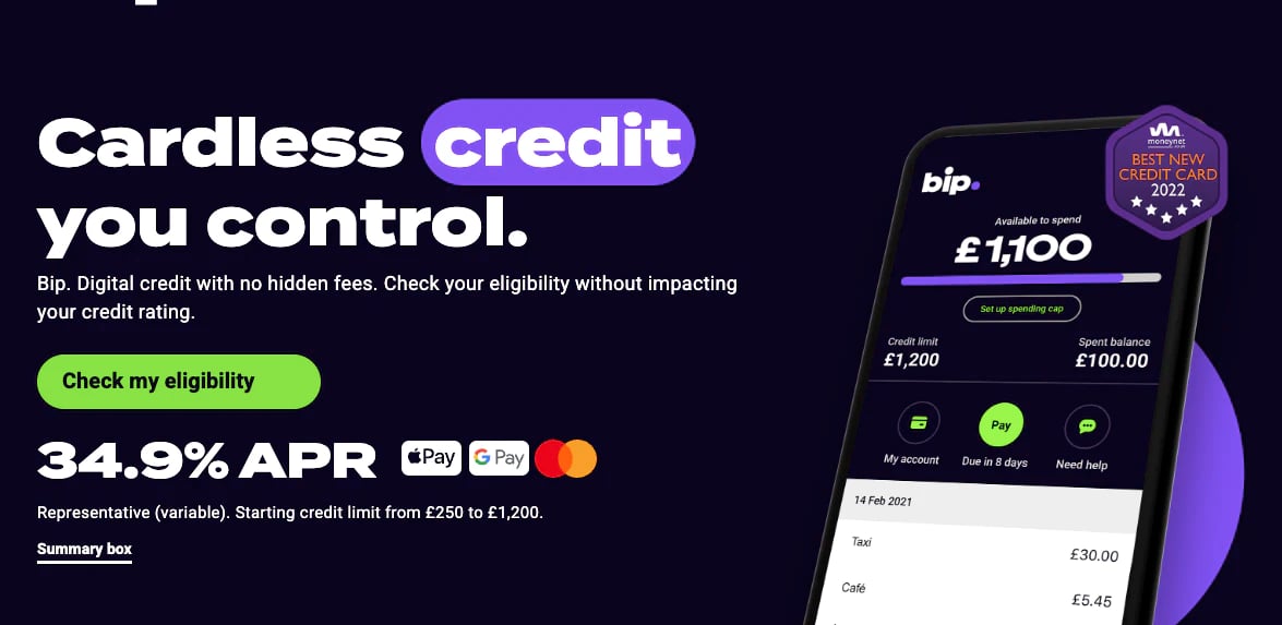 Bip Credit Card - Cardless Credit Solution